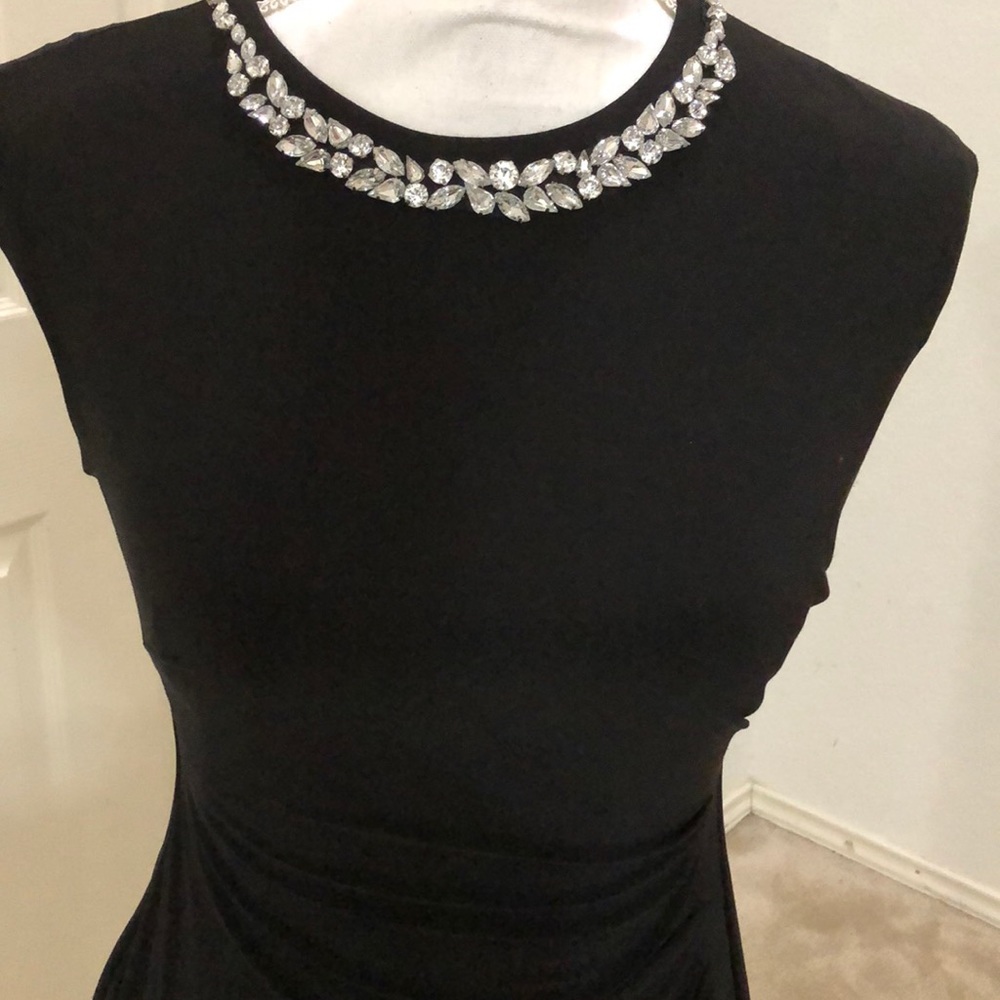 Lauren Ralph Lauren Petite Embellished Crew-Neck Dress - Picture 2 of 6